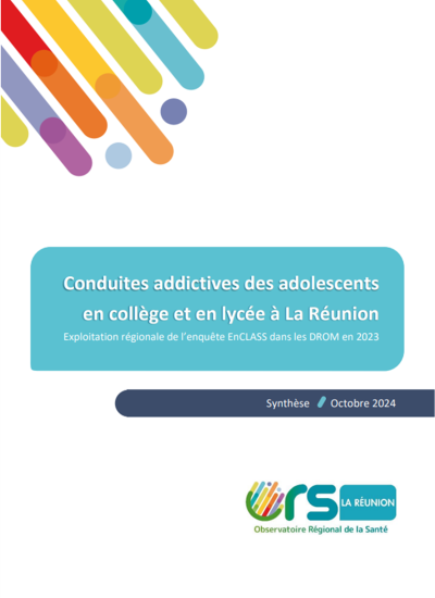 Conduites addictives des adolescents en collège et en lycée à La Réunion