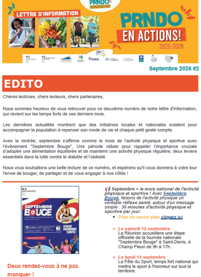 Lettre n°2 "PRNDO en actions !"
