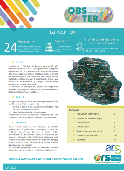 OBServation TERritoriale (OBSTER) - Portrait régional 2025
