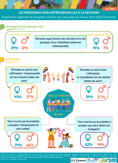 Infographie Les personnes non hétérosexuelles à La Réunion 2026