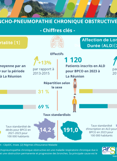 Infographie La broncho-pneumopathie chronique obstructive (BPCO) à La (…)